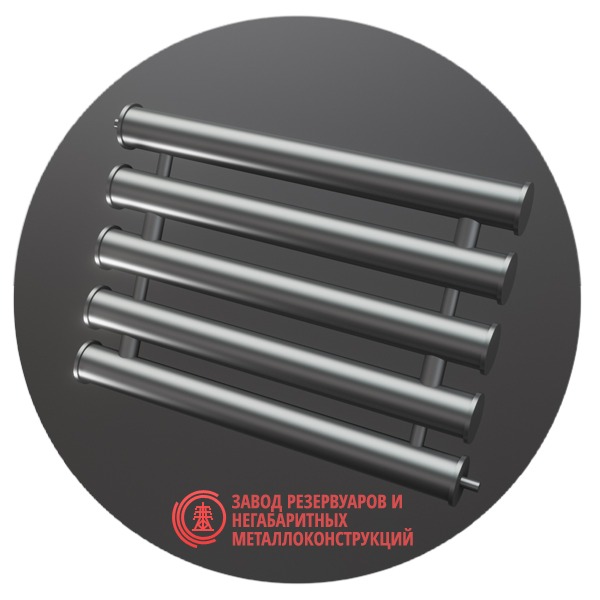 Регистры отопления пятирядные РСП-5x159x4.0-8000 мм