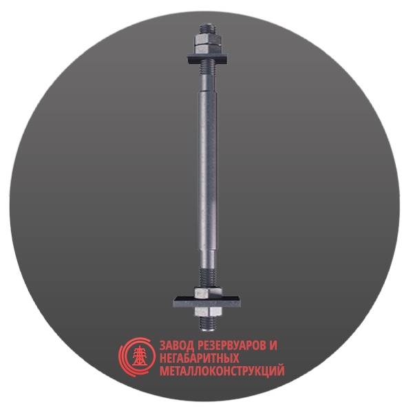 Болт фундаментный анкерный М90х1700 мм тип 2.2 СТ3ПС ГОСТ 24379-2012