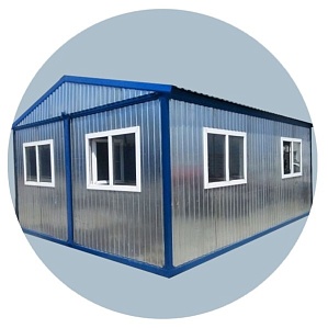 Модульное здание офис из двух модулей 6000х6000 мм